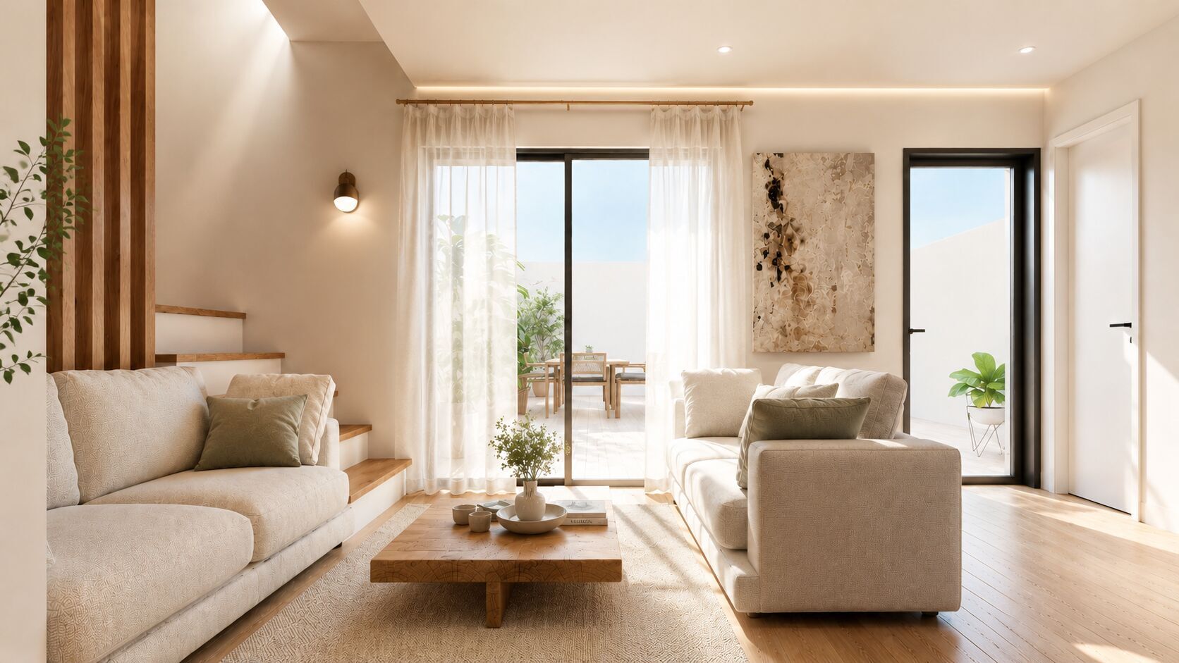 Salón interior de una vivienda del Edificio CENTRVM
